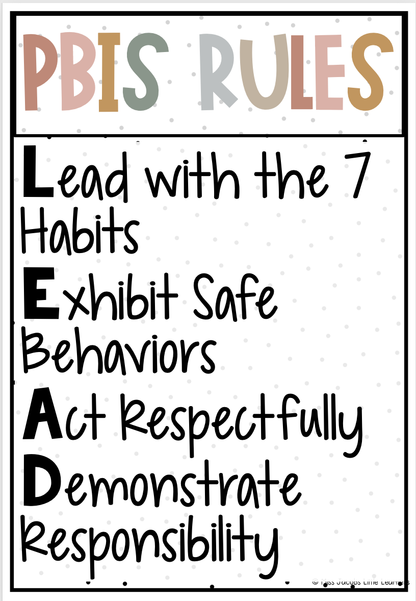 PBIS rules